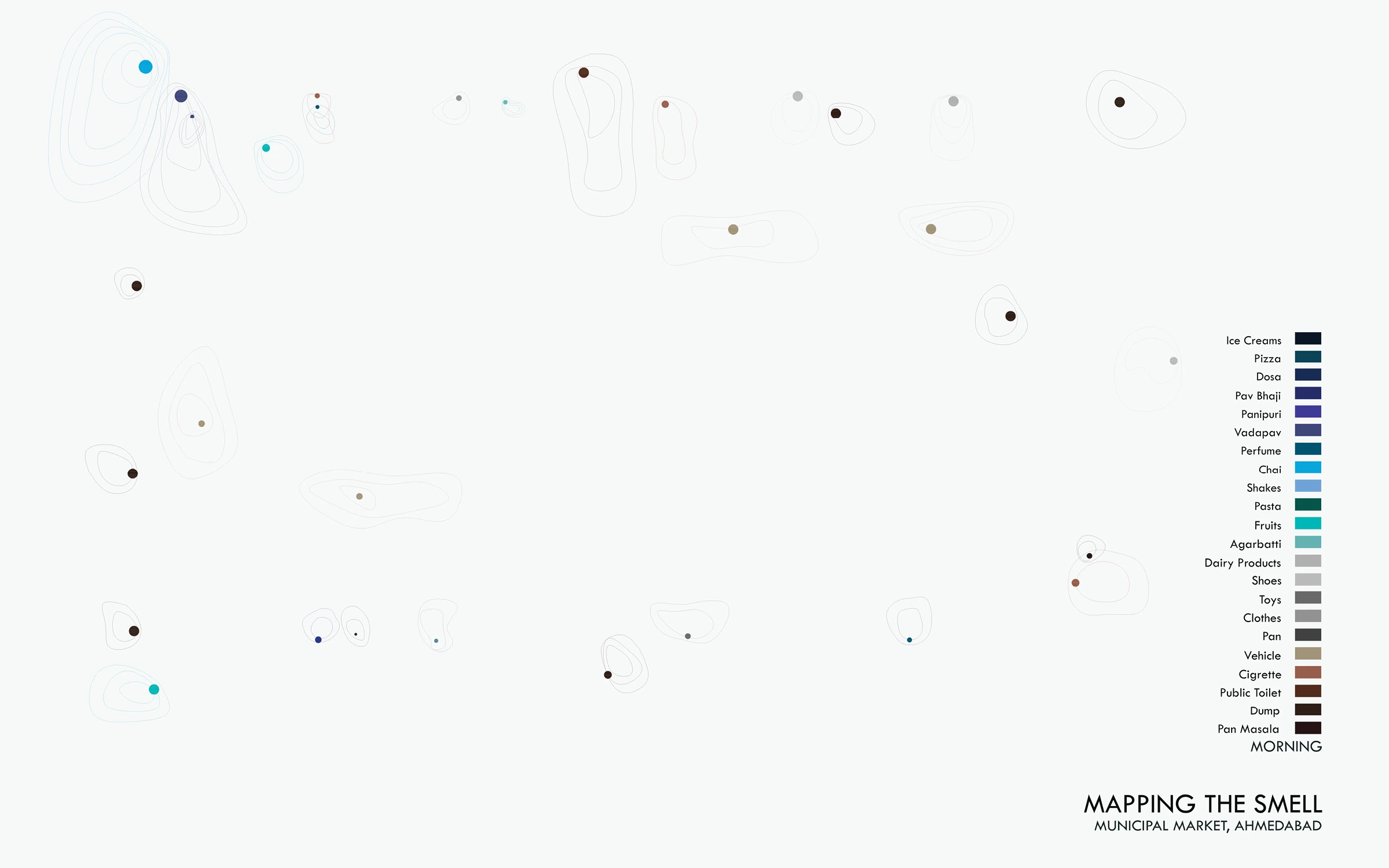 Smell map. morning